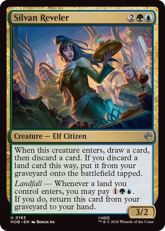 セシル・ハーヴィ FOIL 英語 MTG FOIL)シルヴァンの歓楽者/Silvan