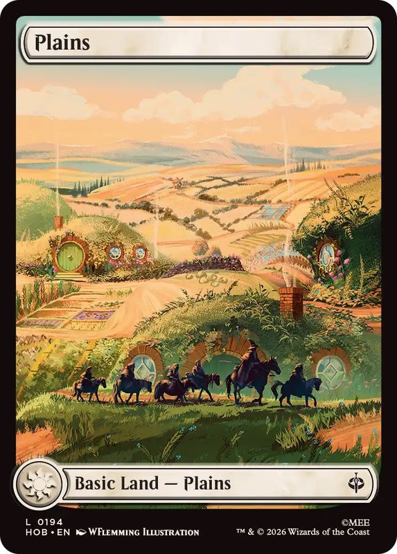 FOIL)(フルアート)(0194)平地/Plains《英語》【HOB】