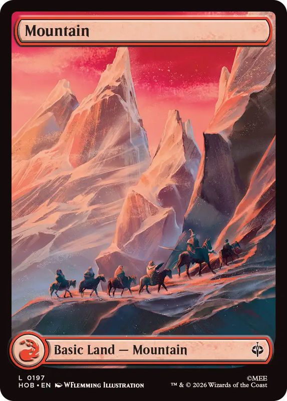 EX+](FOIL)(フルアート)山/Mountain《英語》【HOB】