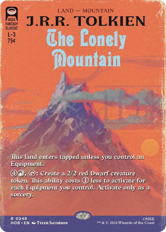 FOIL)(フルアート)(0248)はなれ山/The Lonely Mountain《英語》【HOB】
