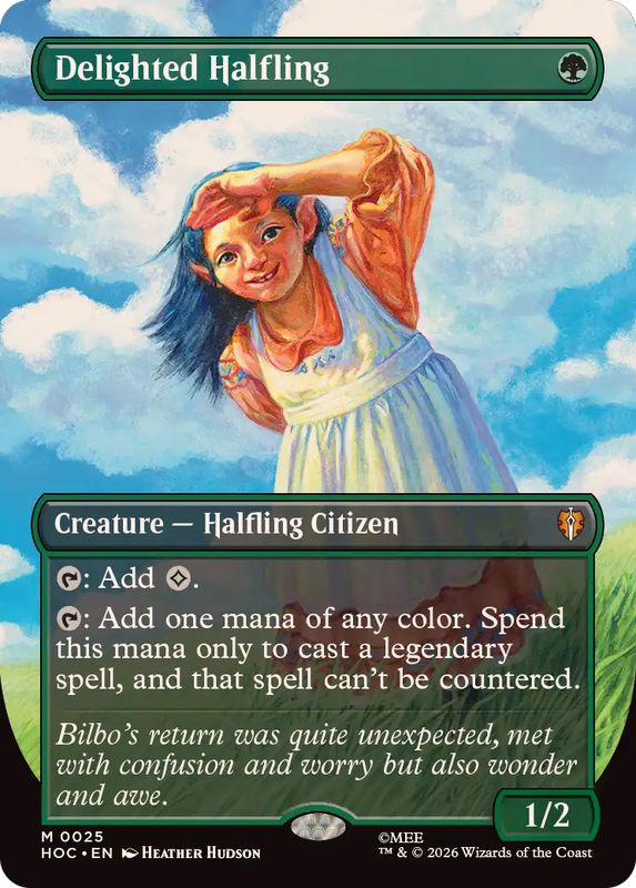 喜ぶハーフリング 4枚セット　１枚foil 喜ぶハーフリング foil 喜ぶハーフリング Halfling 喜ぶハーフリング