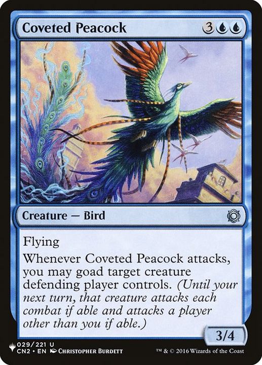 切望の孔雀 Coveted Peacock 英語 Reprint Cards The List