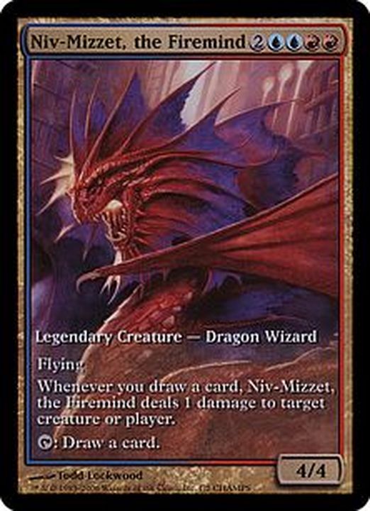 (FOIL)火想者ニヴ＝ミゼット/Niv-Mizzet, the Firemind《英語》【Game Day Promos】