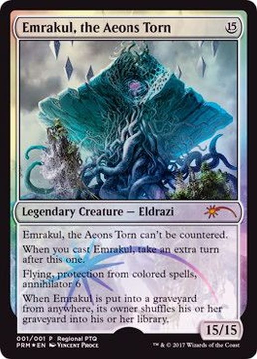 (FOIL)引き裂かれし永劫、エムラクール/Emrakul, the Aeons Torn《英語》【Pro Tour Promos】