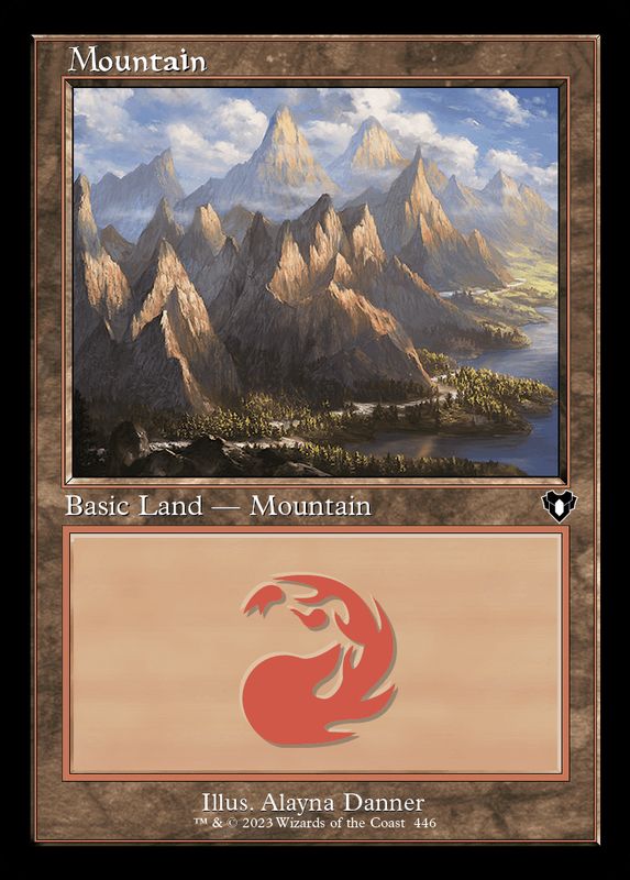 (FOIL)(旧枠仕様)(446)山/Mountain《英語》【CMM】