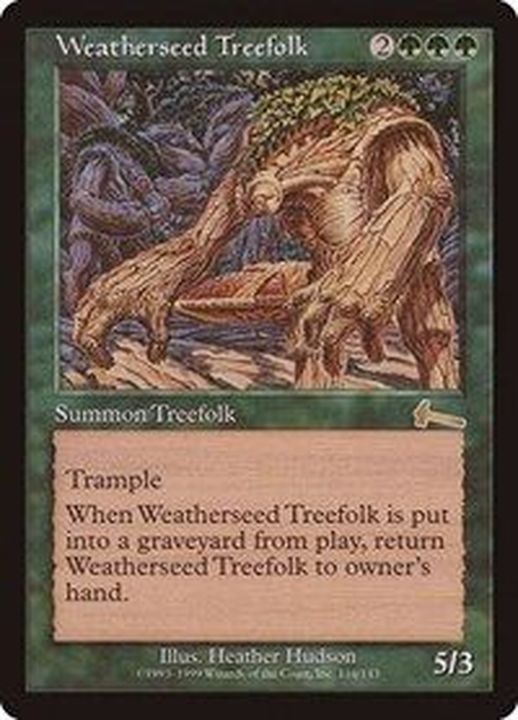 ウェザーシード・ツリーフォーク/Weatherseed Treefolk《英語》【ULG】